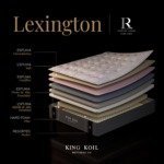 Conjunto King Koil LEXINGTON - 1 Plaza y Media (100x190)